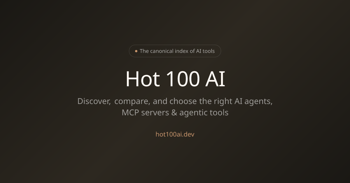 Hot 100 AI — The Trust Layer for MCP Discovery